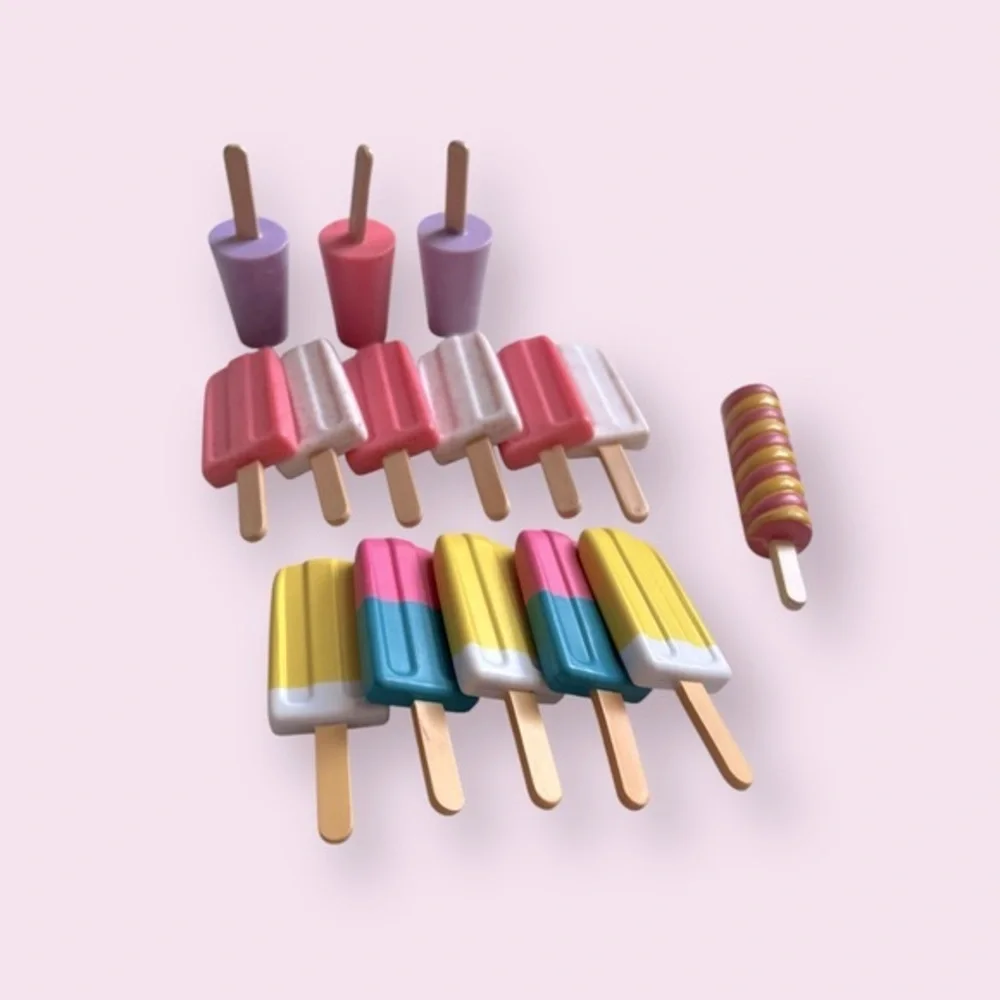 Doll Popsicle Accessories – 12pc Miniature Pretend Ice Cream Set 🍦✨